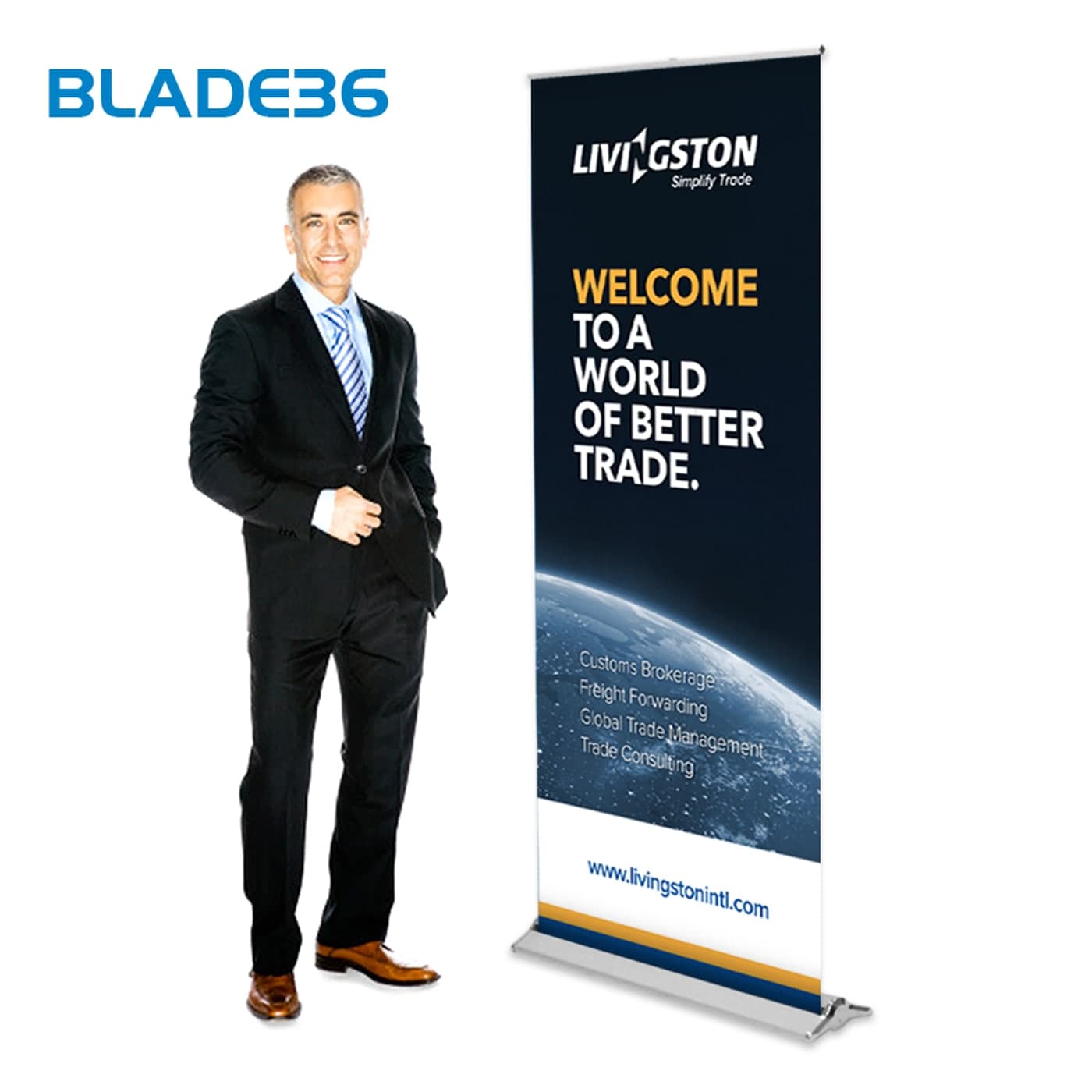 Blade 36 premium retractable banner stand